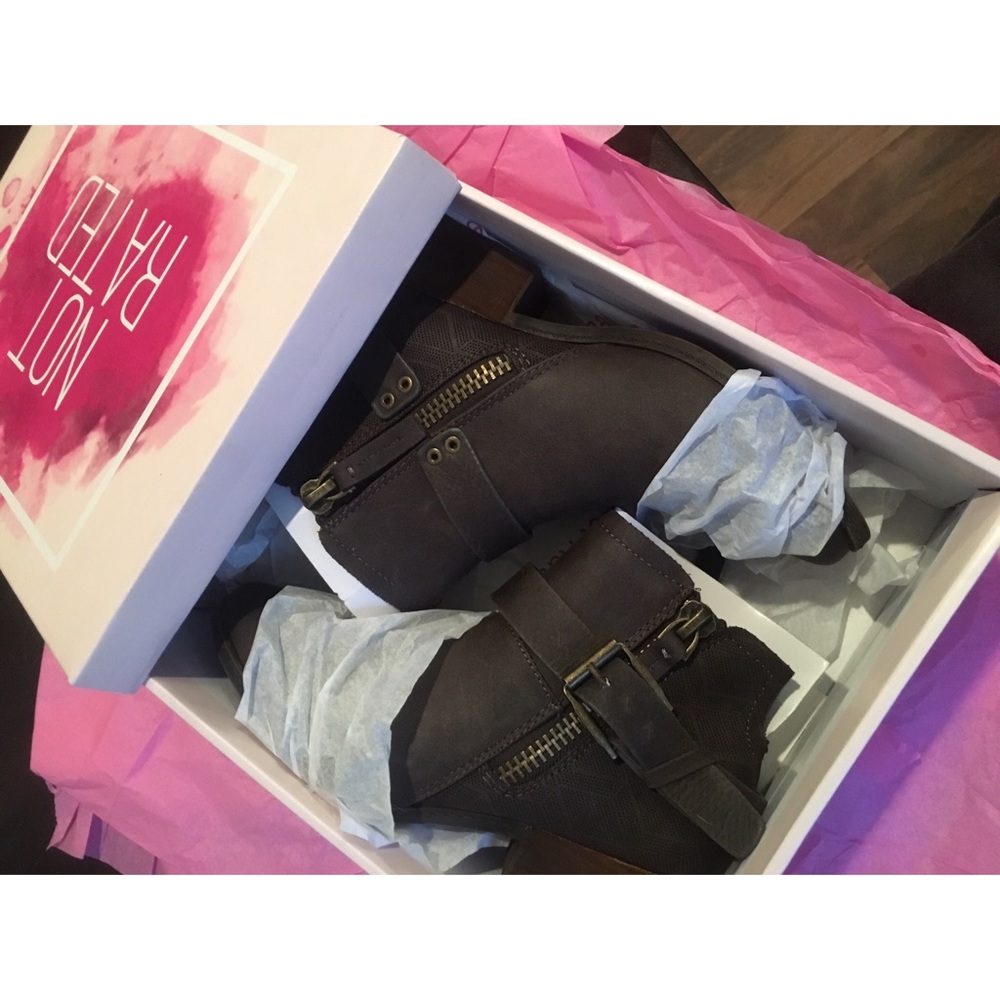 Not Rated Distressed Ankle Boots